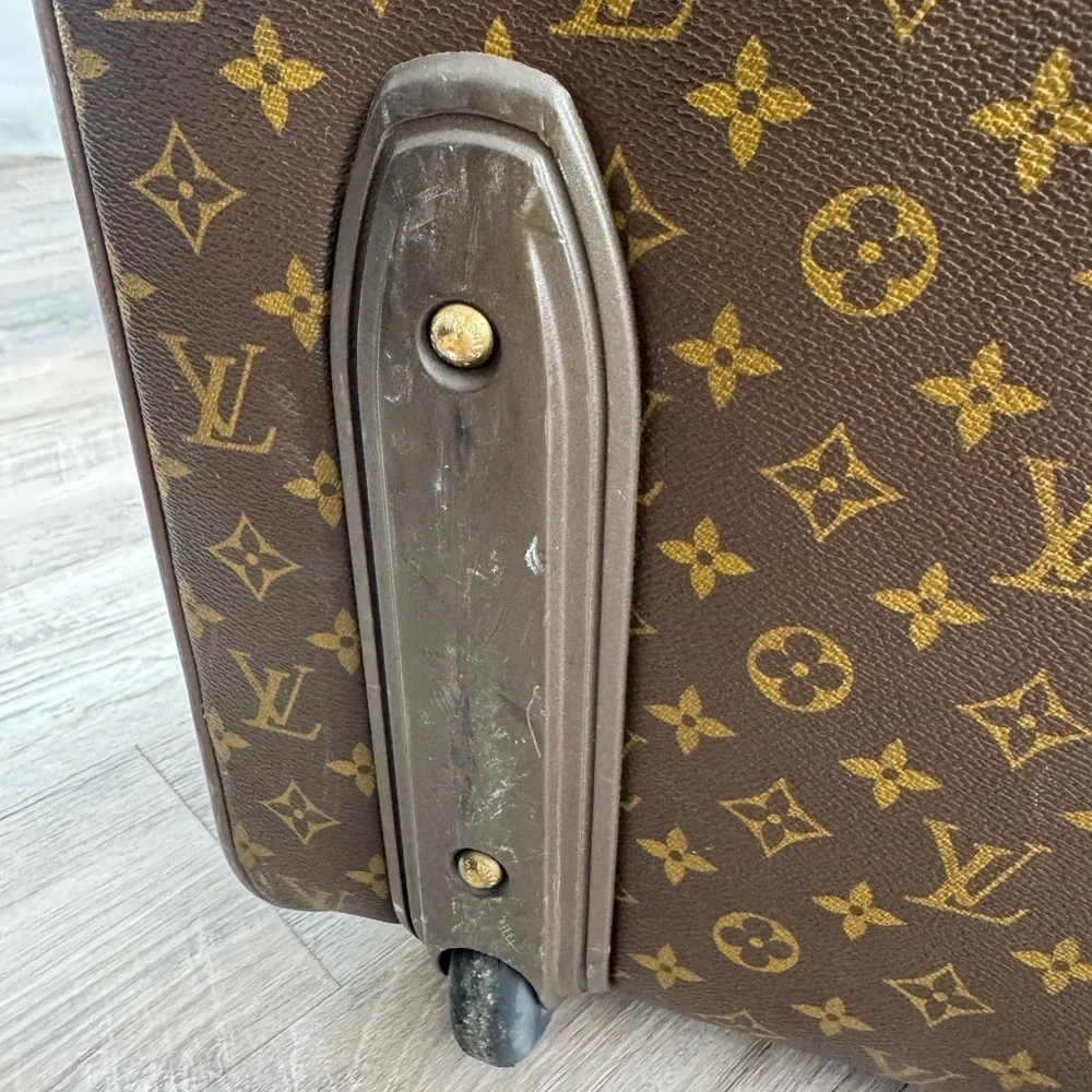 Louis Vuitton Brown and Tan Monogram Suitcase